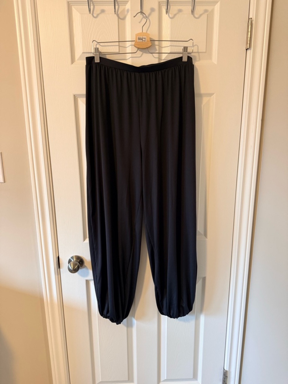 H&M Black Elastic-Waist Pants